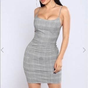 NWT Fashion Nova Oops I Did It Again Gray Dress